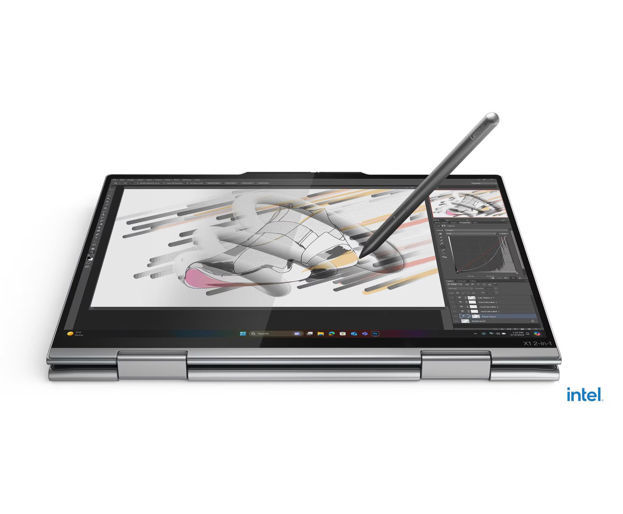 מחשב נייד לנובו ThinkPad X1 2-in-1 Gen 10 Aura Edition AI PC 