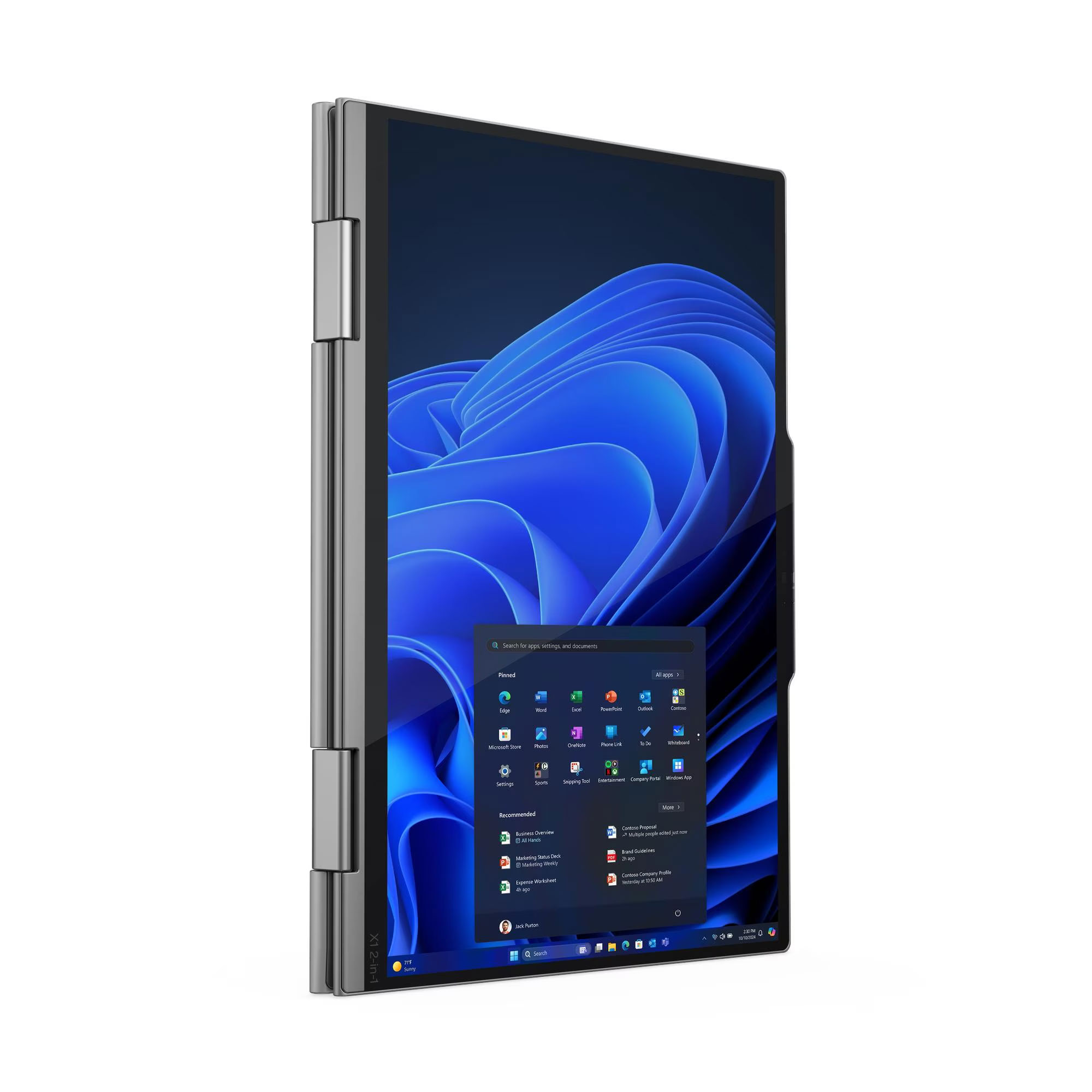 מחשב נייד לנובו מובנה בינה מלאכותית ThinkPad X1 2-in-1 Gen 10 Aura Edition AI PC 
