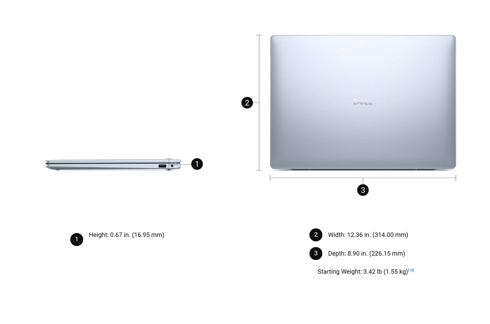 מחשב נייד דל פלוס Dell 14 Plus