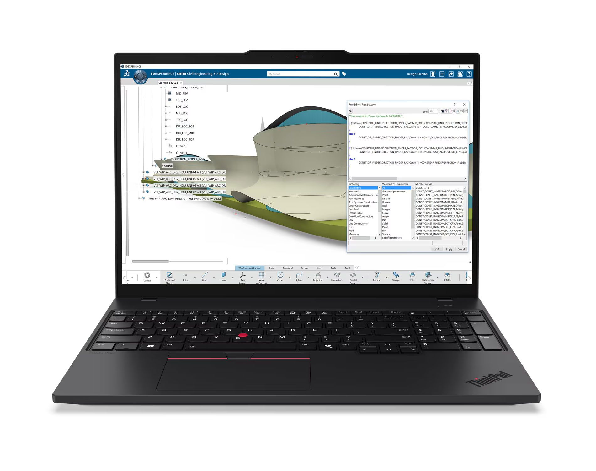 תחנת עבודה ניידת טינפקד ThinkPad P16s AMD Mobile Workstation