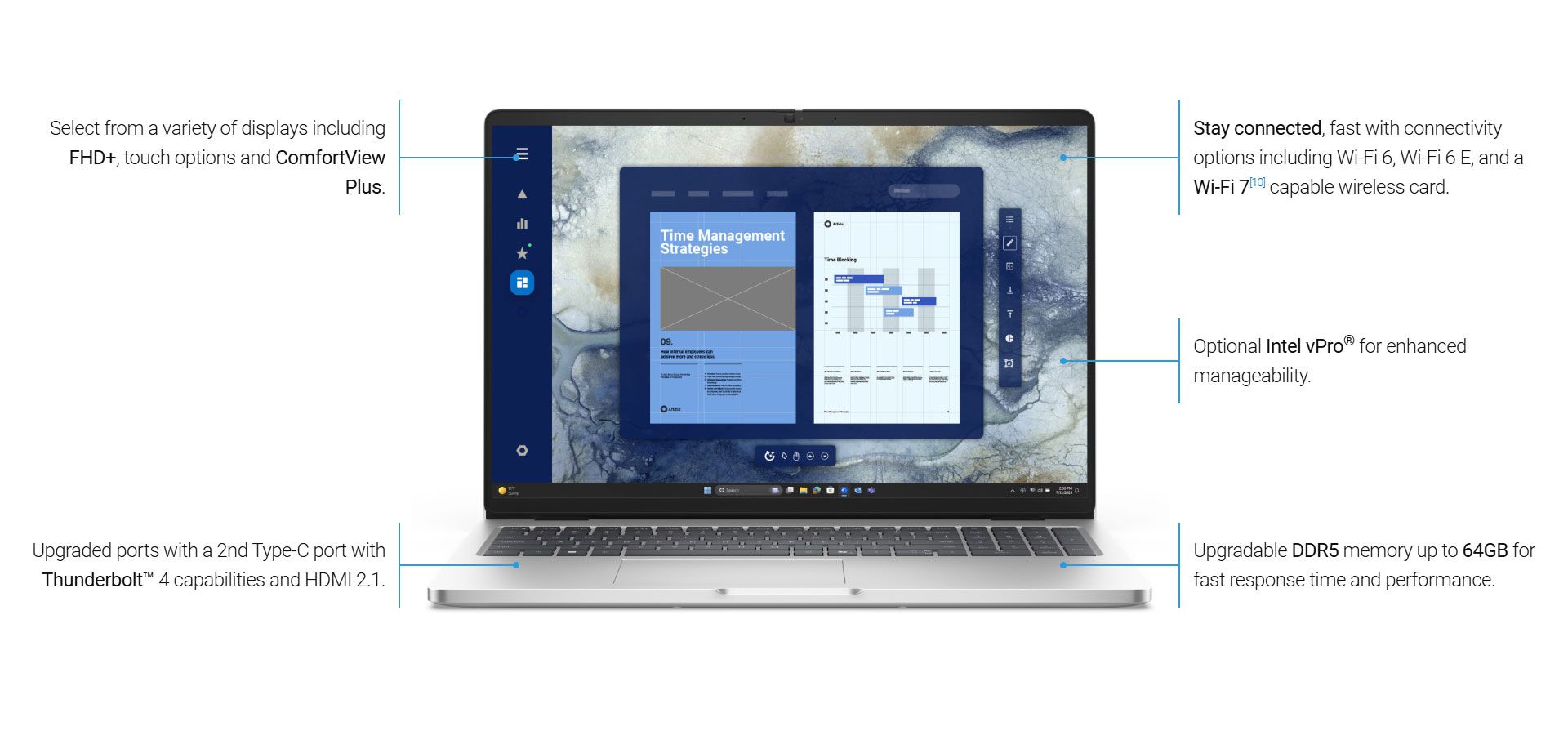 מחשב נייד דל לבינה מלאכותית Dell Pro 16 AI PC 16