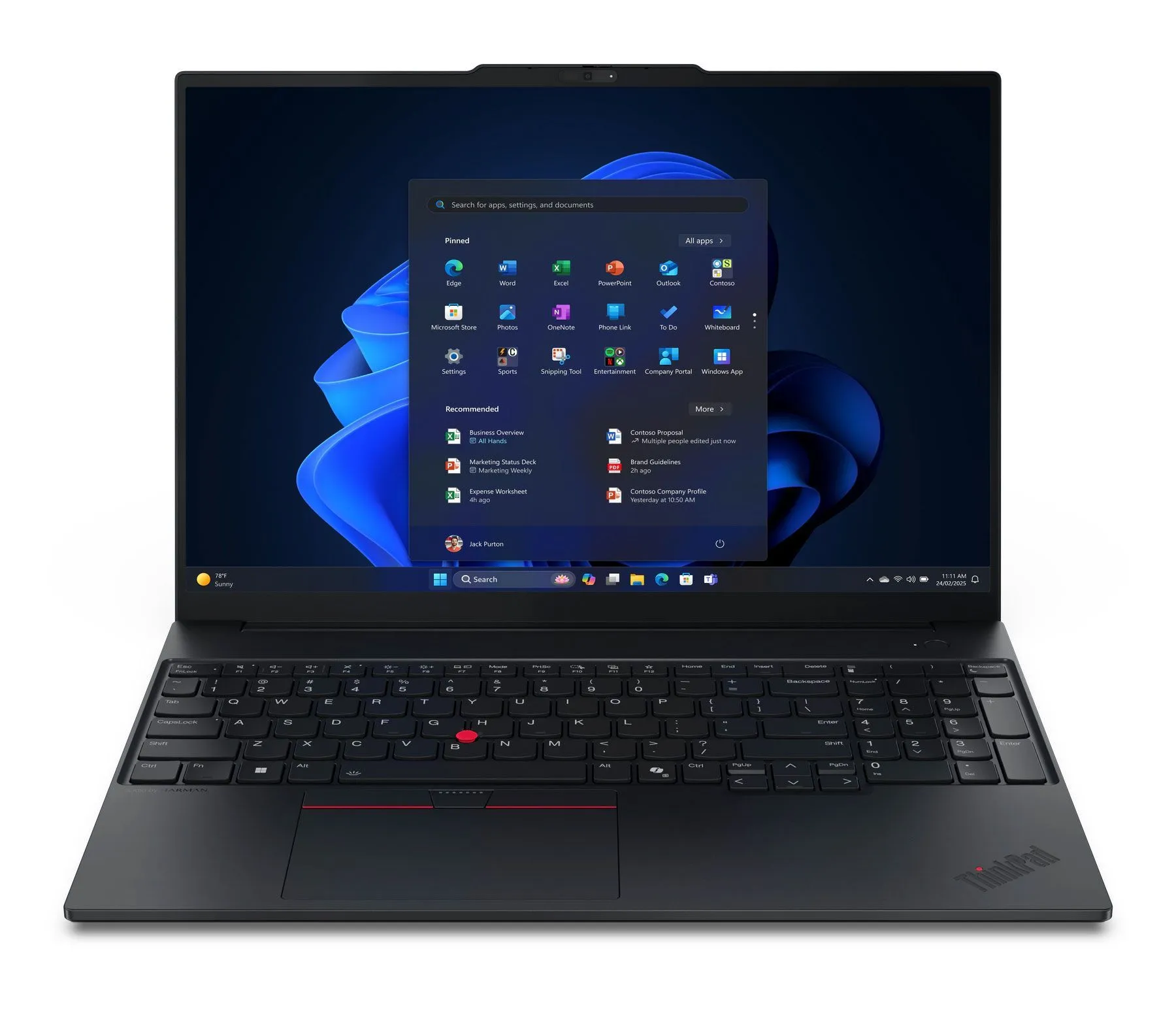 נייד לנובו Lenovo ThinkPad E16 Gen 3 AI PC 16" FHD+ Intel® Core™ Ultra 5 225U