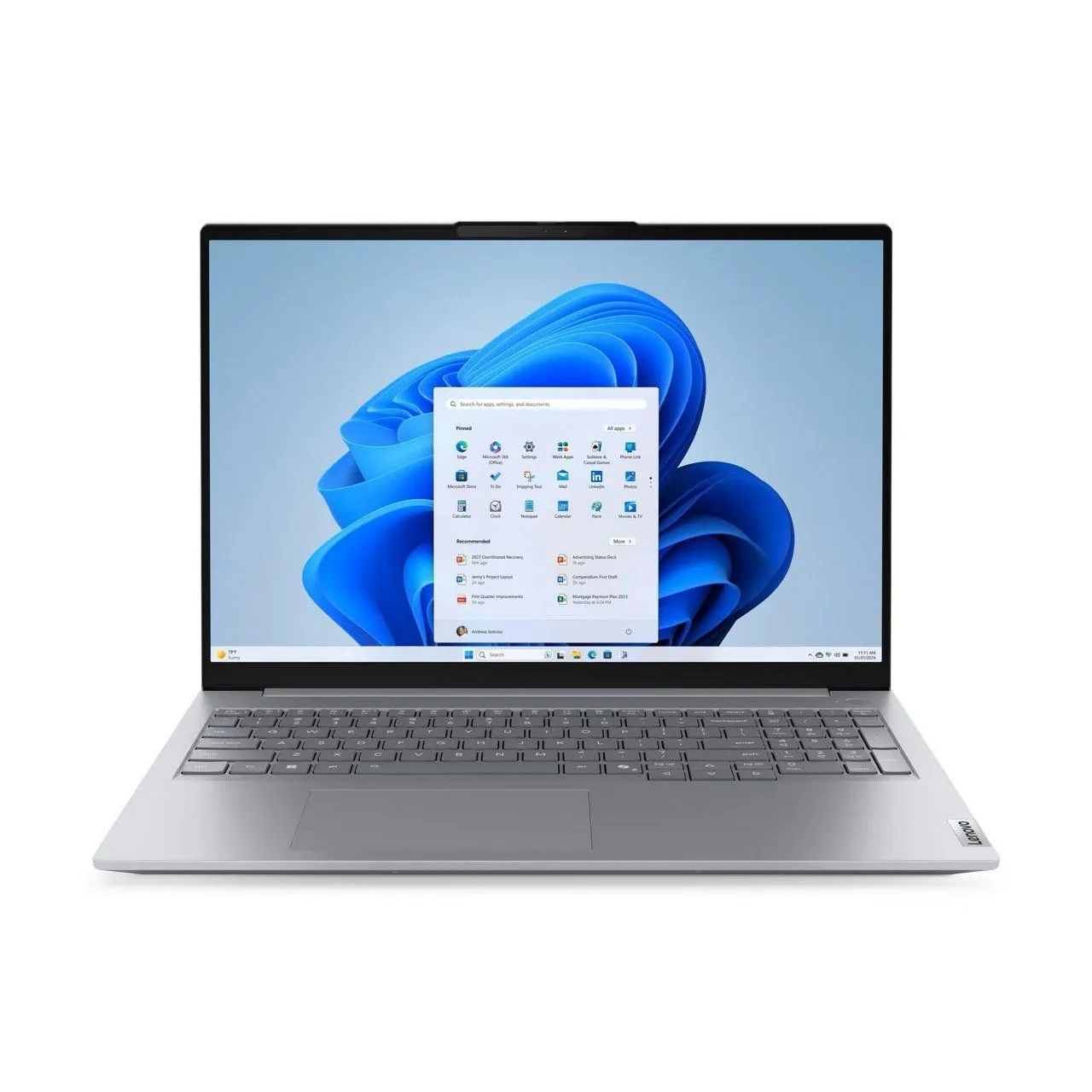 נייד לנובו Lenovo ThinkBook 16 Gen 8 IAL AI PC 16" FHD+ Intel® Core™ Ultra 5 225U