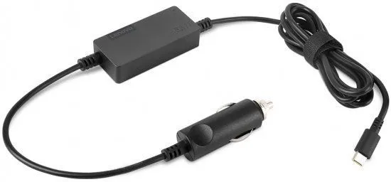 מטען מצת רכב למחשב נייד Lenovo 65W USB-C DC Travel Adapter 40AK0065WW