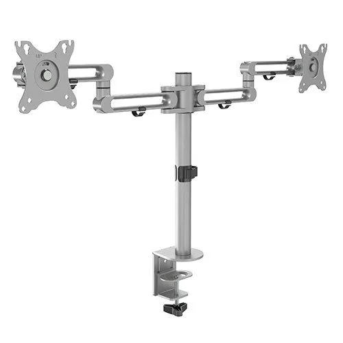 מתקן שולחני דו זרועי LUMI LDT30-C024 כולל קליפס למסכים
