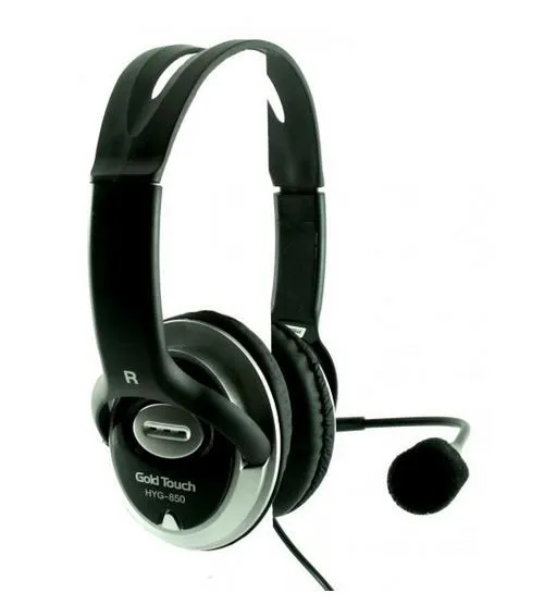 אוזניות + מיקרופון Gold Touch HYG-850 USB