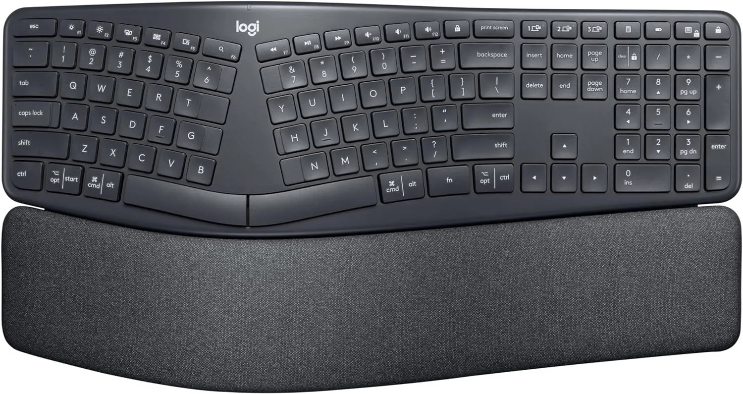 מקלדת אלחוטית לוג'יטק Logitech K860 Ergo Keyboard 92001-010-80