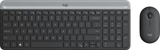 סט אלחוטי לוג'יטק אפור Logitech MK470 Slim Wireless Combo Graphite 92000-920-40