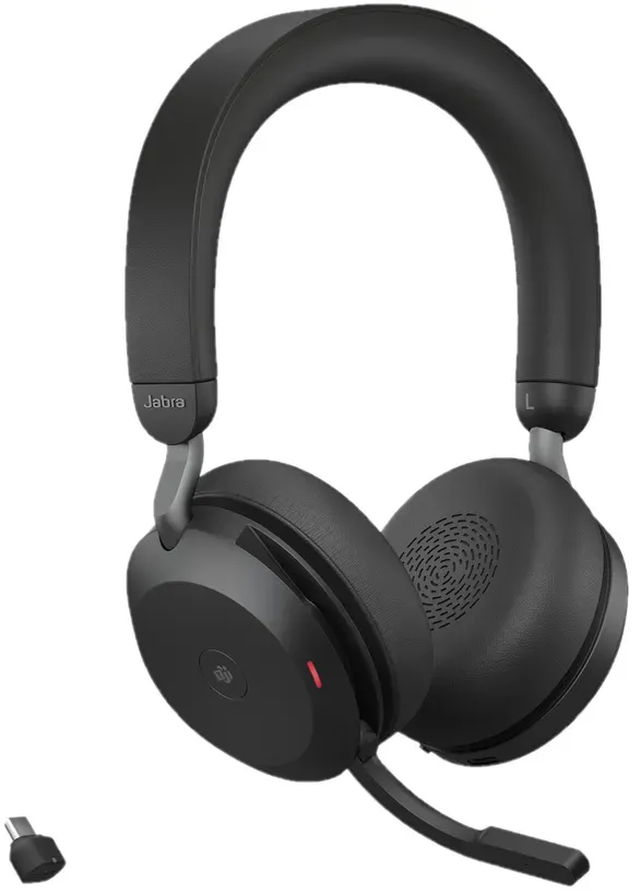 אוזניות אלחוטיות Jabra Evolve2 75 Link380c MS Stereo Black 27599-999-899