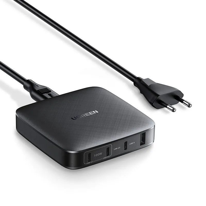 שנאי UGREEN 100W 3xUSB-C+1xUSB-A 70870