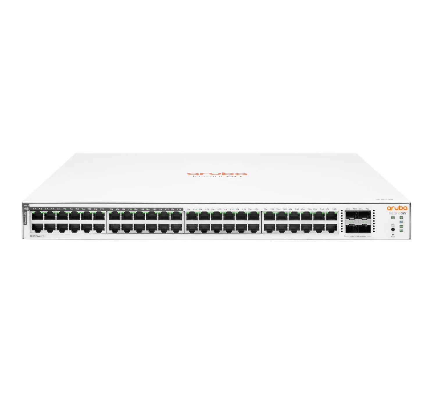 מתג חצי מנוהל HPE Aruba Instant On 1830 48G 4SFP PoE+ 370W Switch JL815A