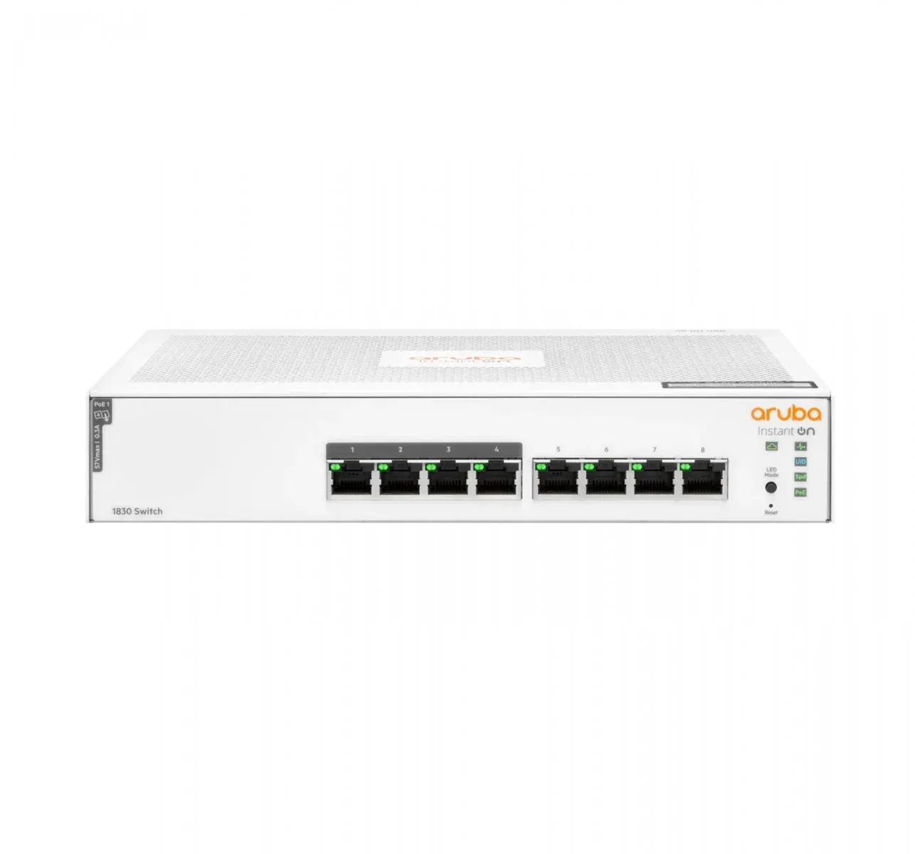 מתג POE חצי מנוהל HPE Aruba Instant On 1830 Smart 8G PoE+ 65W Switch JL811A