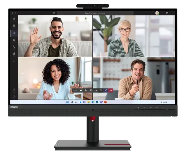 מסך לנובו כולל עגינה מצלמה ומיקרופון מובנה Lenovo ThinkVision T27Hv-30 63D6UAT3IS