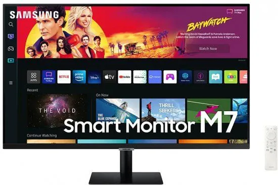 מסך מחשב כולל רמקולים SAMSUNG 32" 4K SMART MONITOR M7 S32BM700UM