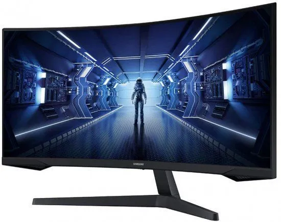 מסך מחשב גיימינג קעור כולל רמקולים SAMSUNG 34" 2K Odyssey G5 C34G55TWWP