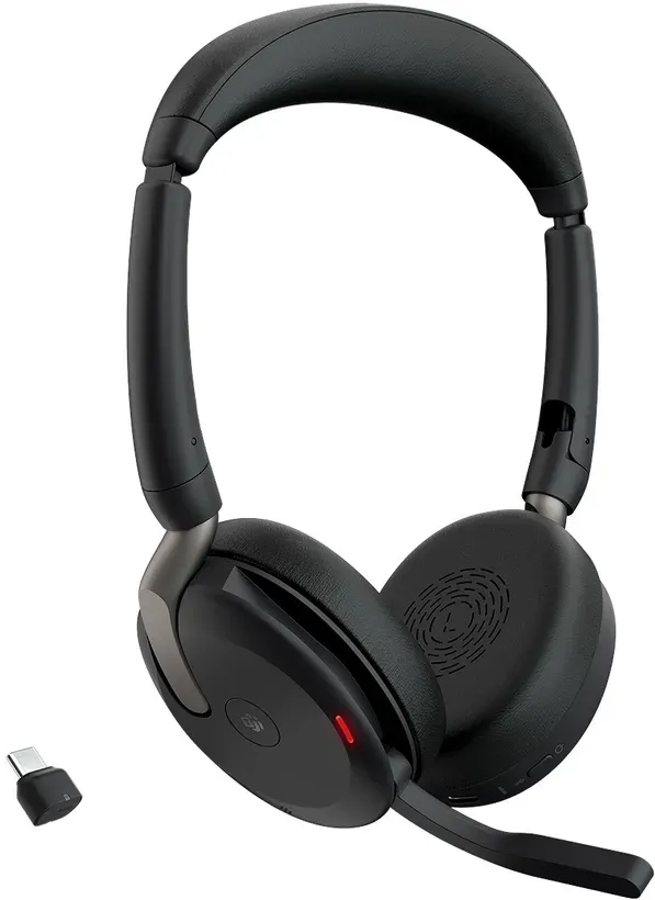 אוזניות אלחוטיות Jabra Evolve2 65 Flex Link380c MS Stereo 26699-999-899