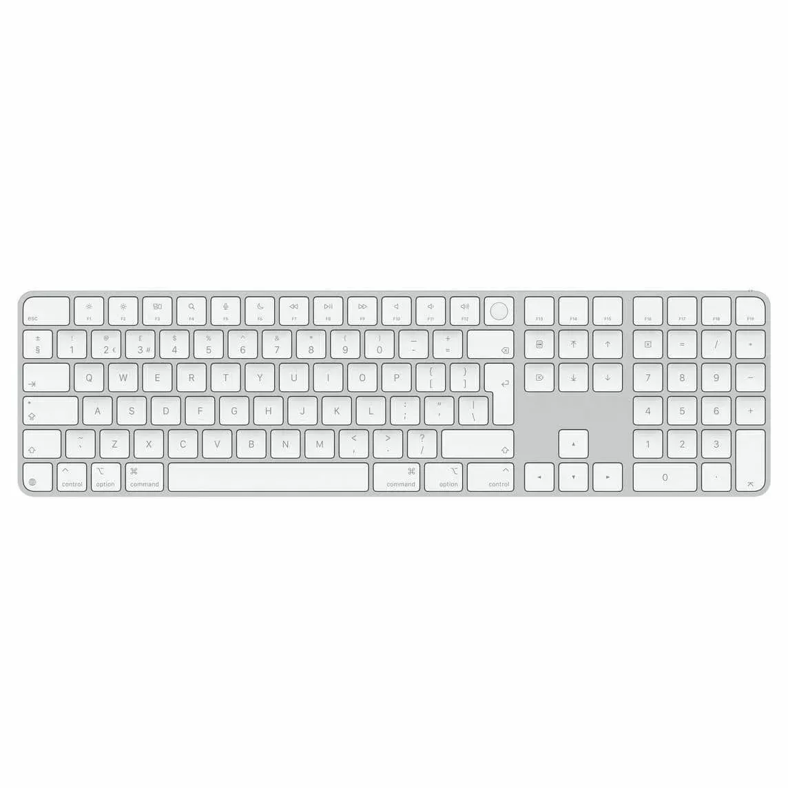 מקלדת נומרית עם טביעת אצבע אפל Apple Magic Keyboard (2024) with Touch ID and Numeric Keypad MXK73HB/A