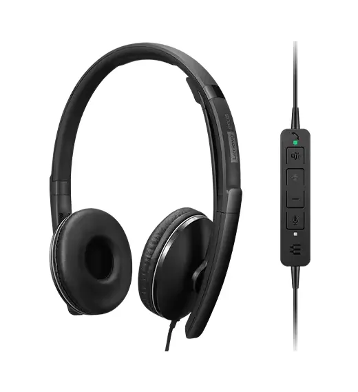 אוזניות חוטיות Lenovo Wired ANC Headset Gen 2 (Teams) 4XD1M45627