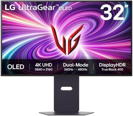מסך 32 אינץ' LG UltraGear™ OLED DUAL MODE 32GS95UV-B