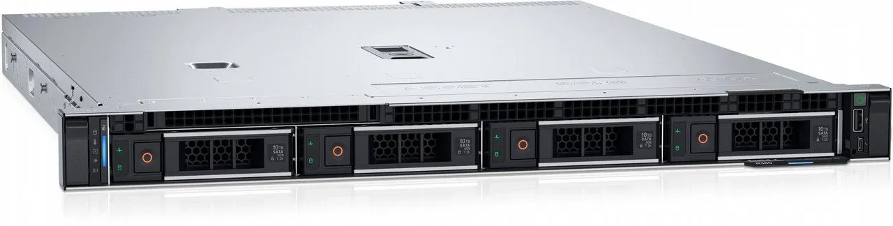 שרת הקלטה בסיסי Dell PowerEdge R360 XEON E-2414/32GB/2x480 SSD/2x12TB SATA/RAID H355/3Y