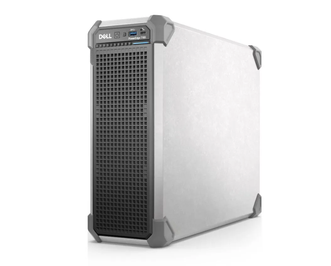 שרת דל טאואר Dell PowerEdge T160 Tower Server 3U E-2414 4C/16GB 5600/2x480 SSD SATA/RAID S160/3Y