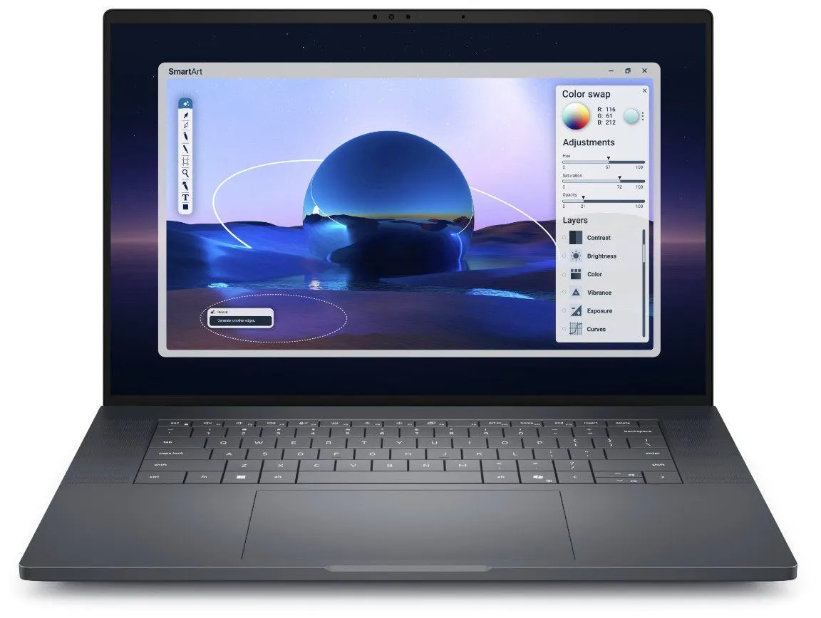 מחשב נייד דל פרו מקס פרימיום Dell Pro Max 16 Premium MA16250 FHD+ Intel® Core™ Ultra 7 265H/32GB/1TB NVME/NVIDIA RTX PRO™ 2000 Blackwell 8GB/WIN 11 PRO/3Y MA16250-8661 + PM-RD33-16266