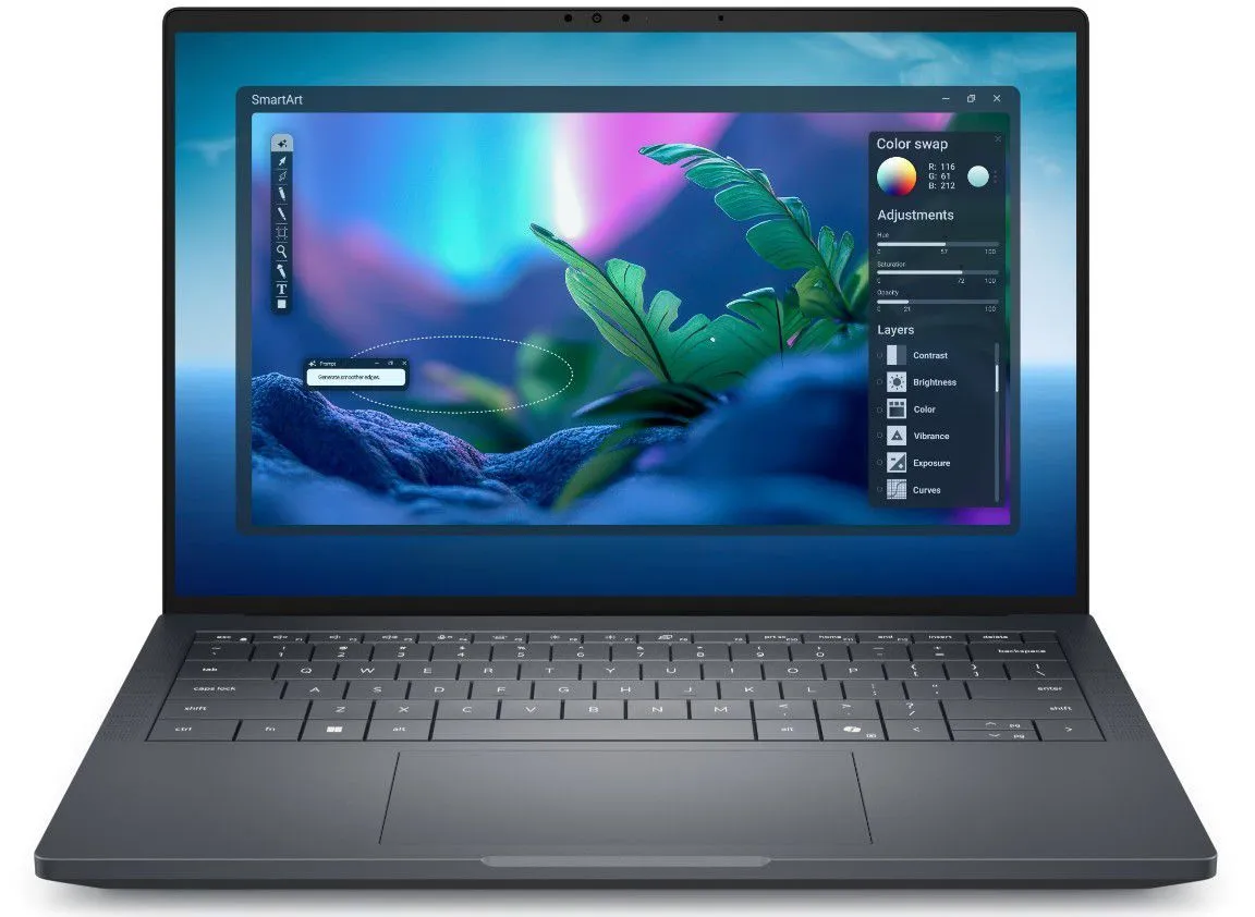 מחשב נייד דל פרו מקס פרימיום Dell Pro Max 14 Premium MA14250 FHD+ Intel® Core™ Ultra 7 265H/32GB/1TB NVME/NVIDIA RTX PRO™ 1000 Blackwell 8GB/WIN 11 PRO/3Y PM-RD33-16270