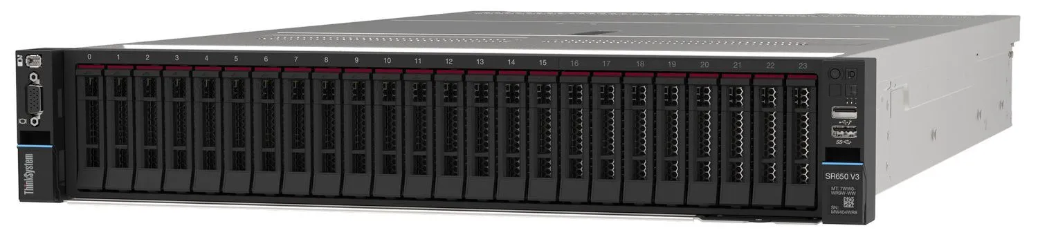 שרת לנובו לבינה מלאכותית Lenovo ThinkSystem SR650 V3 Ai Server/2xXeon Gold 6526Y 16C/(4x32)128GB DDR5/2x960GB 2.5" SATA/2xNVIDIA® A16 64GB/2x1800W/3Y