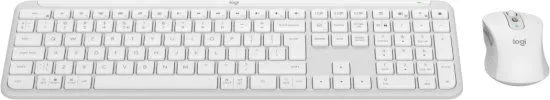 סט אלחוטי מקלדת ועכבר לוג'יטק Logitech MK950 Signature Slim White 92001-249-10