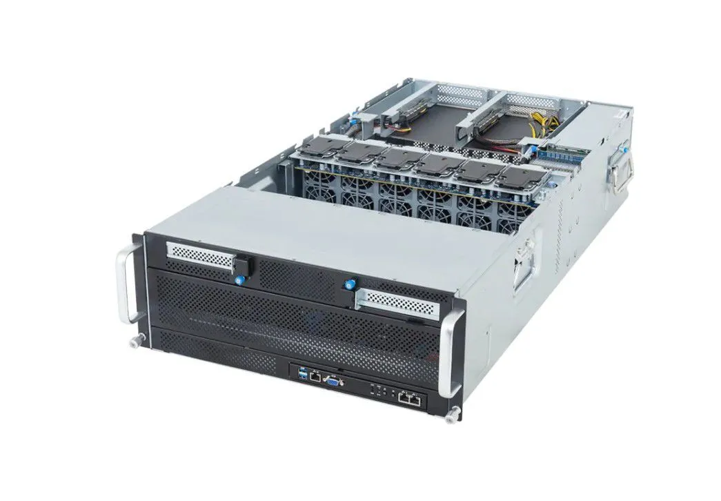 שרת בינה מלאכותית GIGABYTE AI G494-ZB0-AAP2 2U 2xAMD EPYC™ 9555 64C/512GB(8x64)/3.84TB/4TB NVME/8xNVIDIA RTX PRO™ 6000 Blackwell 96GB/3000W/3Y