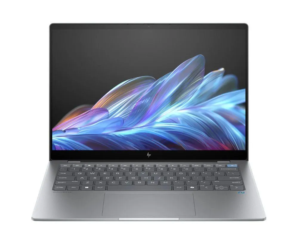 מחשב HP OmniBook X 14 AI 2.2K Touch Snapdragon® X Elite X1E-78-100/16GB/1TB NVME/Qualcomm® Adreno™ GPU/WIN 11 HOME/3Y AW6M6EA