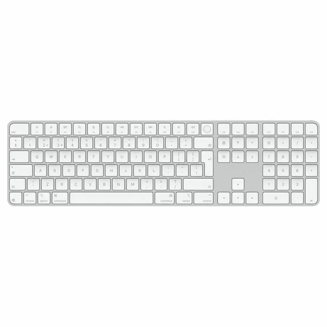 מקלדת נומרית עם טביעת אצבע אפל Apple Magic Keyboard (2024) with Touch ID and Numeric Keypad S-MXK73HB/A