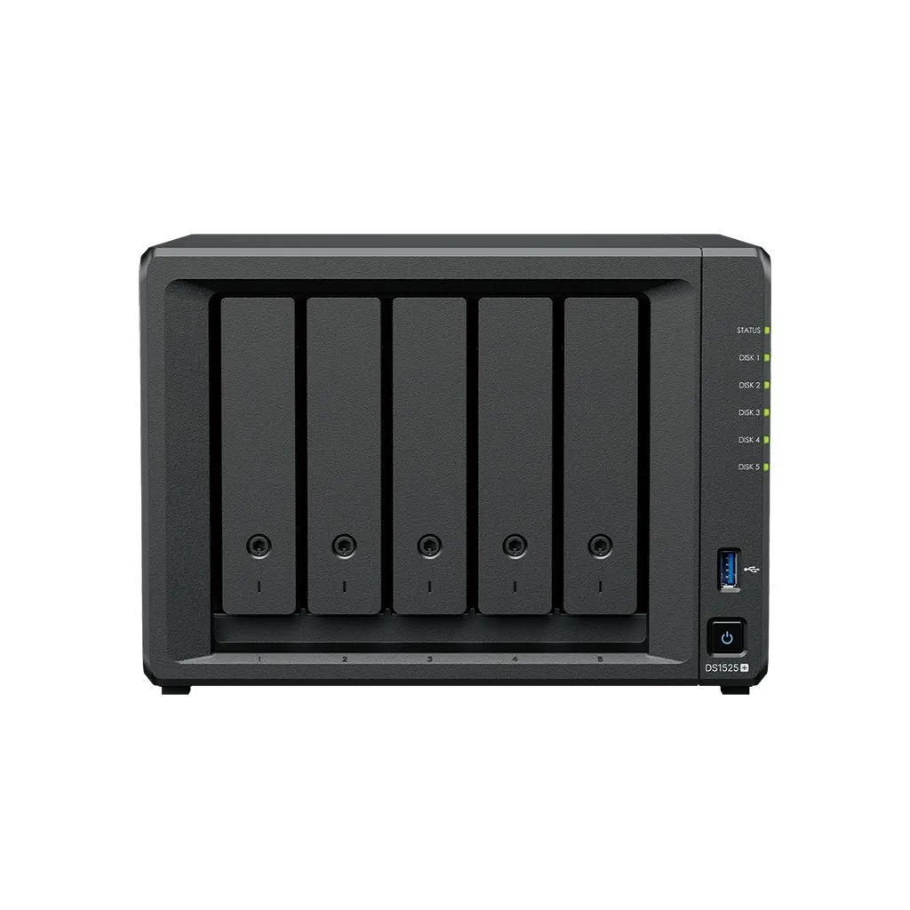 שרת אחסון NAS סינולג'י ללא כוננים Synology DiskStation® DS1525+ 5Bay (Plus Series)