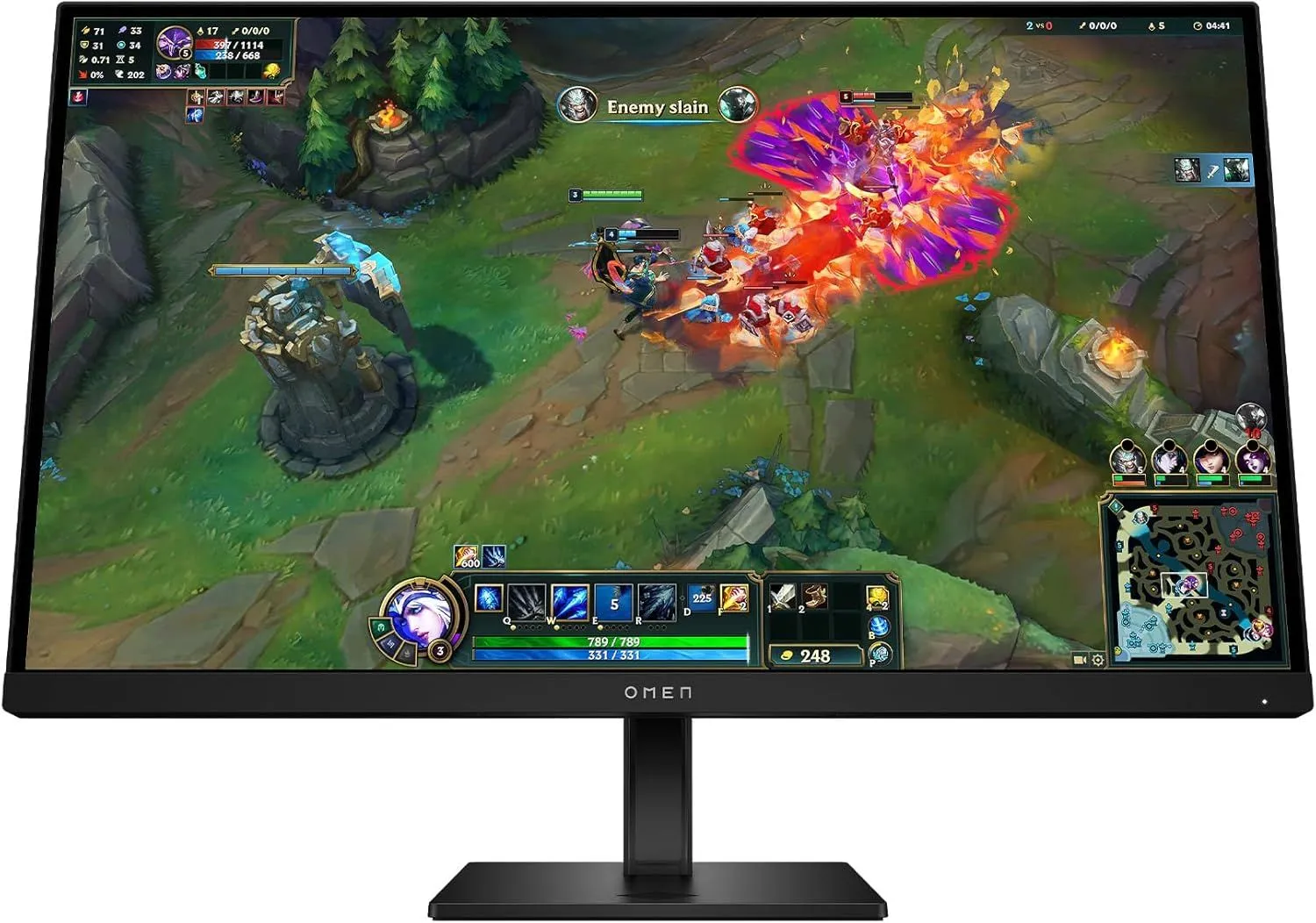 מסך 27 אינץ' HP OMEN 27 G2 FHD 180Hz Gaming Monitor AV4K1AA