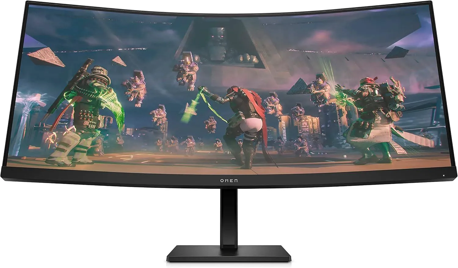מסך 34 אינץ' HP OMEN 34c G2 WQHD 180Hz Curved Gaming Monitor AV4C1AA
