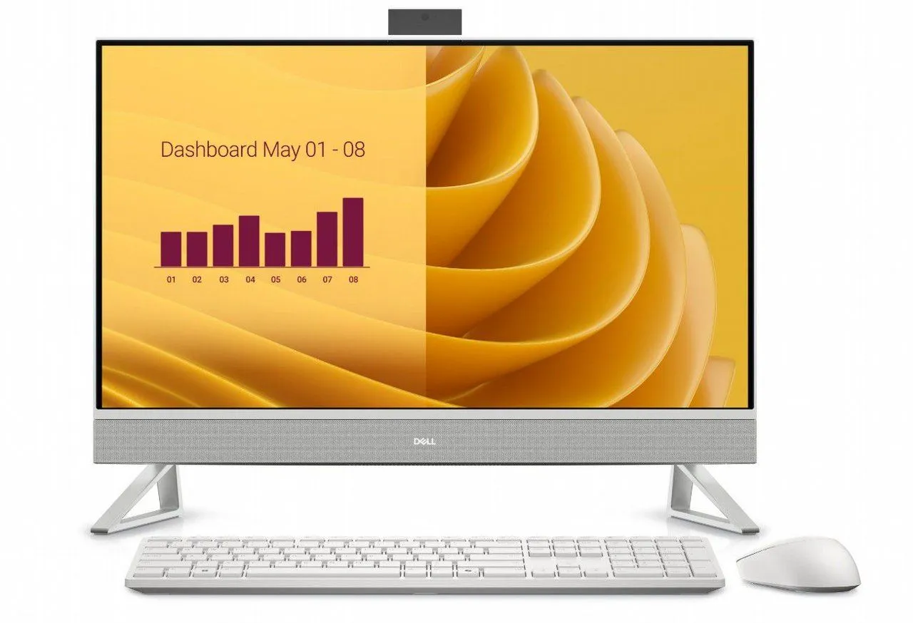 מחשב דל שולחני Dell 27 All-in-One EC27250 FHD Touch Intel® Core 7 150U/16GB/1TB NVME/NVIDIA® GeForce MX570A 2GB/WIN 11 PRO/3Y IN-RD33-16666