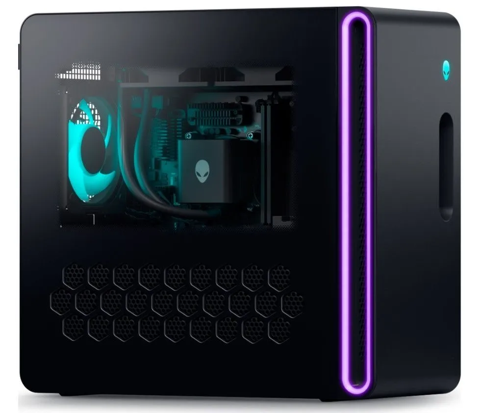 מחשב גיימינג דל Dell Alienware Aurora Gaming Desktop ACT1250 Intel® Core™ Ultra 7 256KF/32GB/1TB NVME + 2TB NVME/NVIDIA® GeForce RTX™ 5070Ti 16GB/WIN 11 PRO/3Y AL-RD33-16755
