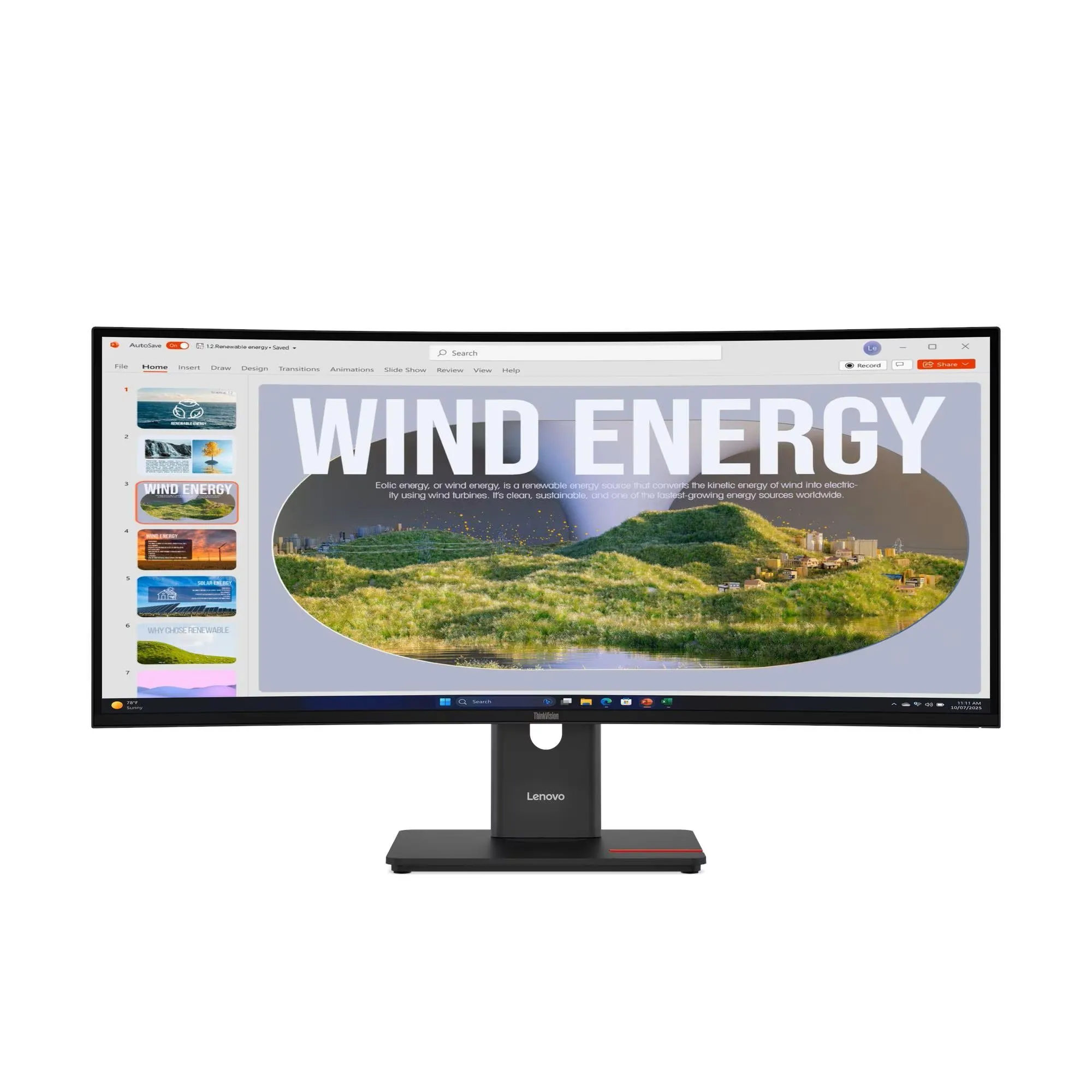 מסך קעור עם תחנת עגינה לנובו 34 אינץ' Lenovo ThinkVision T34WD-40 Monitor 63D4GAT1IS